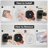 2Pcs Square Strong Suction Cup Hooks Stainless Steel Wall Hook No-Drill Towel Holders For Kitchen Bathroom Hanging Hangers