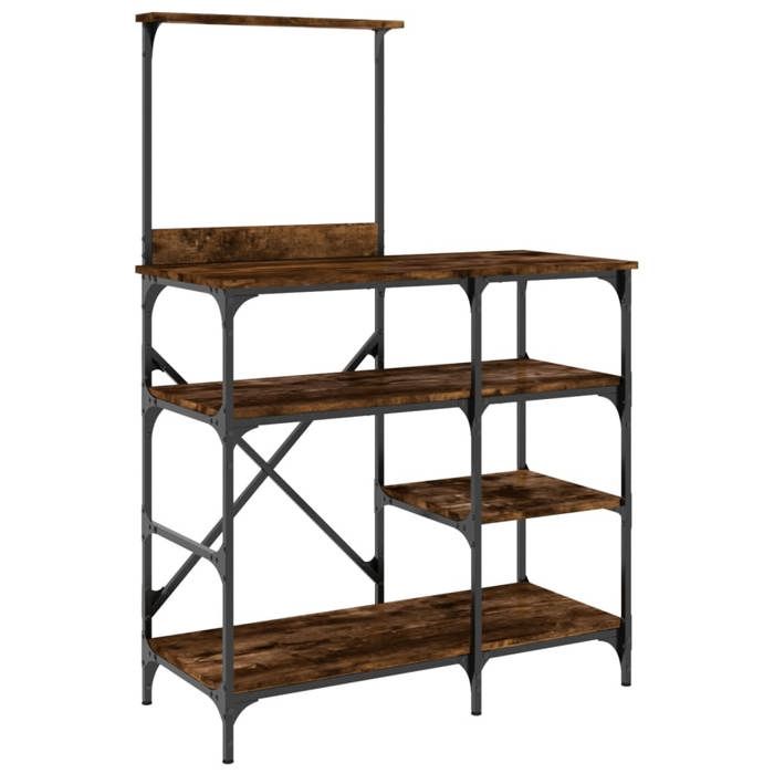 VidaXL Baker's Rack, Shelf with Adjustable Feet, Storage Furniture, Interior Kitchen Organizer for Spices, 845418