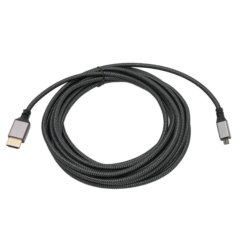 4K HD Multimedia Interface Cable Male To Male 18Gbps High Speed 4K 60Hz HD Knit Micro HD Multimedia Interface Adapter