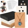 50pcs 6x9cm Necklace Earrings Ear Stud Packaging Card Blank Jewelry Display Card Kraft Paper Card For Jewelry Packaging Supplies