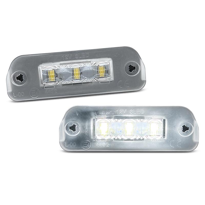 2Pcs For Benz W251 W164 X164 White LED Number License Plate Light 2Pcs White Light