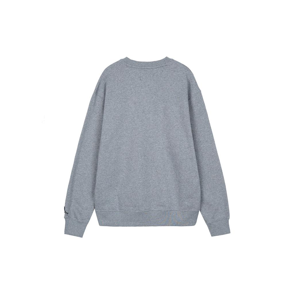 Jordan Embroidered Logo Print Crew-Neck Sweatshirt Men Sweatshirt Carbon-Ash-Grey DV1576-091