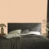 Vichy Cream and Coral Plaid Wallpaper for Living Room and Bedroom 50x1000
