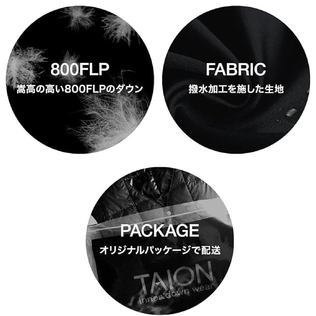 Taion Down Jacket Black M65WZML-1