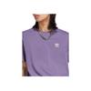 Adidas Originals Trefoil Solid Logo Print Round Neck Short Sleeve T-Shirt Men Tops Tech-Purple IA4868