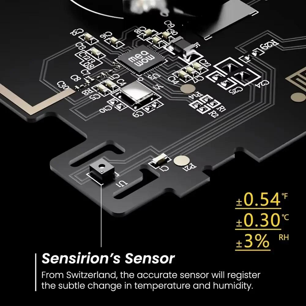 Electronic Thermometer Large Screen Digital Thermometer and Hygrometer Intelligence Electronics Temperature and Humidity Monitor