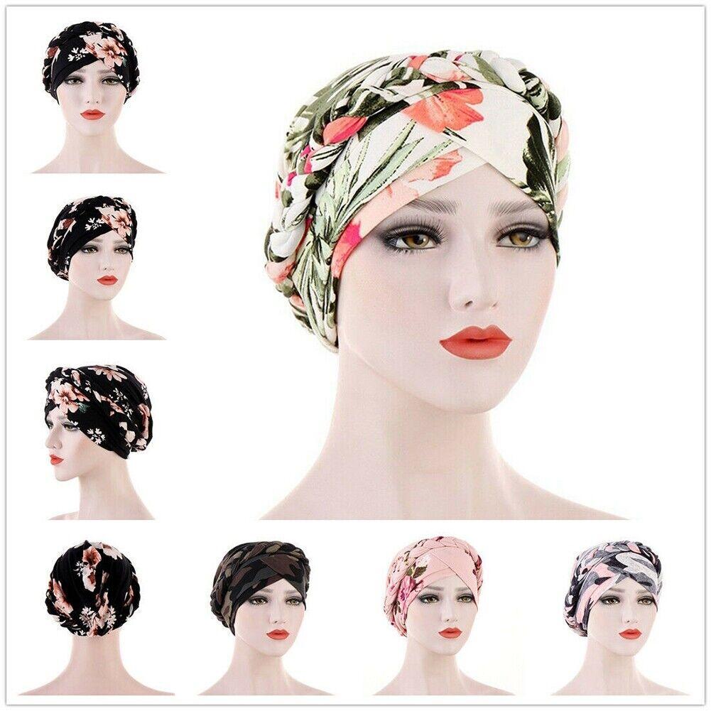 Women's Hat Chemo Cap Muslim Hair Loss Head Scarf Turban Head Wrap Covers