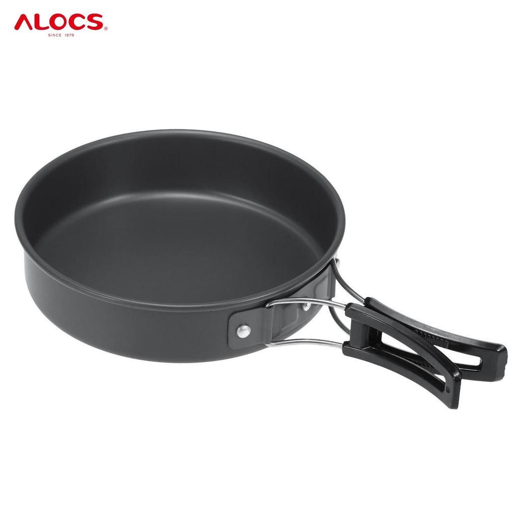 Alocs camping frying pan camping frying pan suitable for frying meat and grilling
