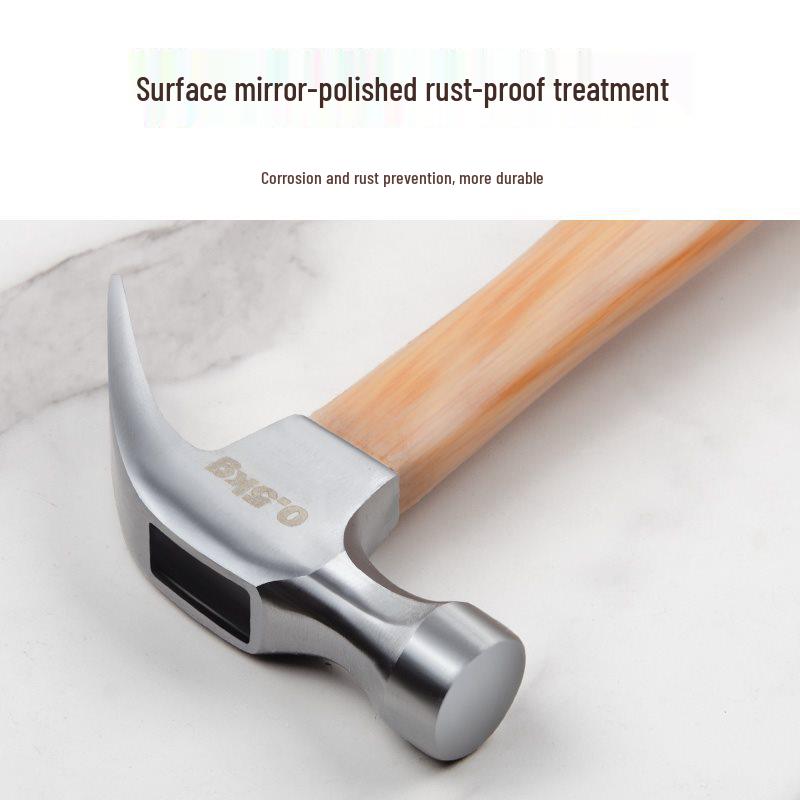 Compact One-Piece Claw Hammer for Household Woodworking and Electrician Use