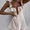 2024 European & American Sexy Ruffle Camisole Dress for Women