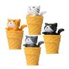 Ice Cream Cat, Kitten, Big, Big Eyes, Open Mouth, Micro-landscape Gardening, Landscaping Figurine, Creative Desktop Decoration Figurine