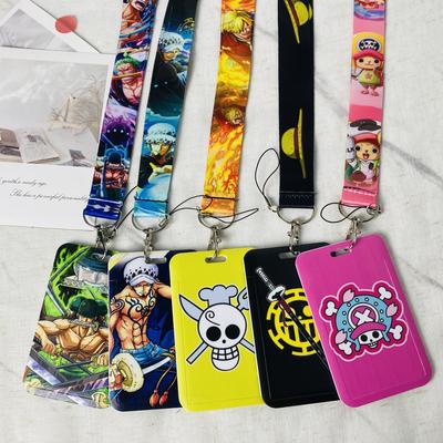 Porta-Credenciais de Desenho Animado Anime Chaveiros Cordão de Pescoço Para Cartão de Acesso Porta-Cartão de Crédito Anime Tiras para Chaveiro