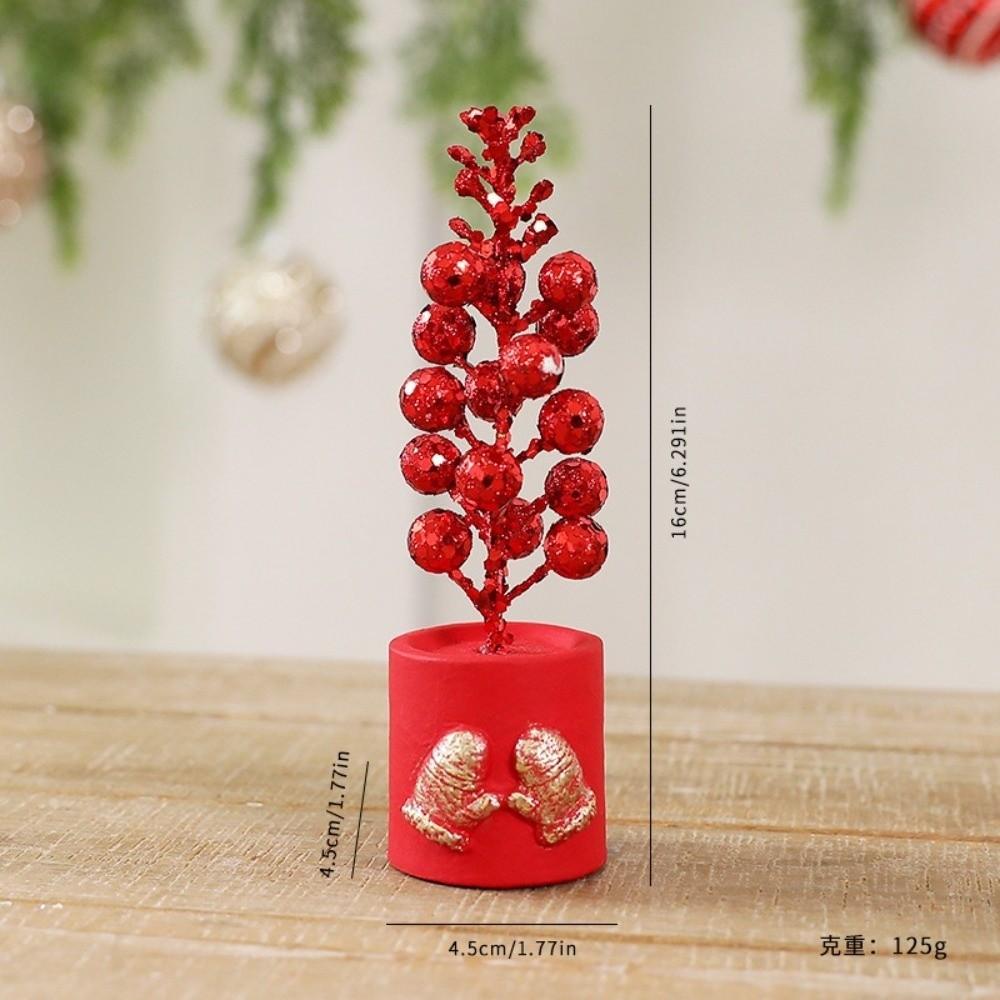 13 Head Christmas Fruit Twig Ornament Sequins Christmas Tree Figurines  Christmas Season