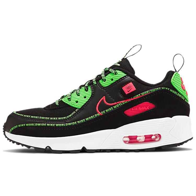 

Nike Air Max 90 SE GS Worldwide Pack — кроссовки SEFA20 Black Flash-Crimson Green-Strike CV7665-001