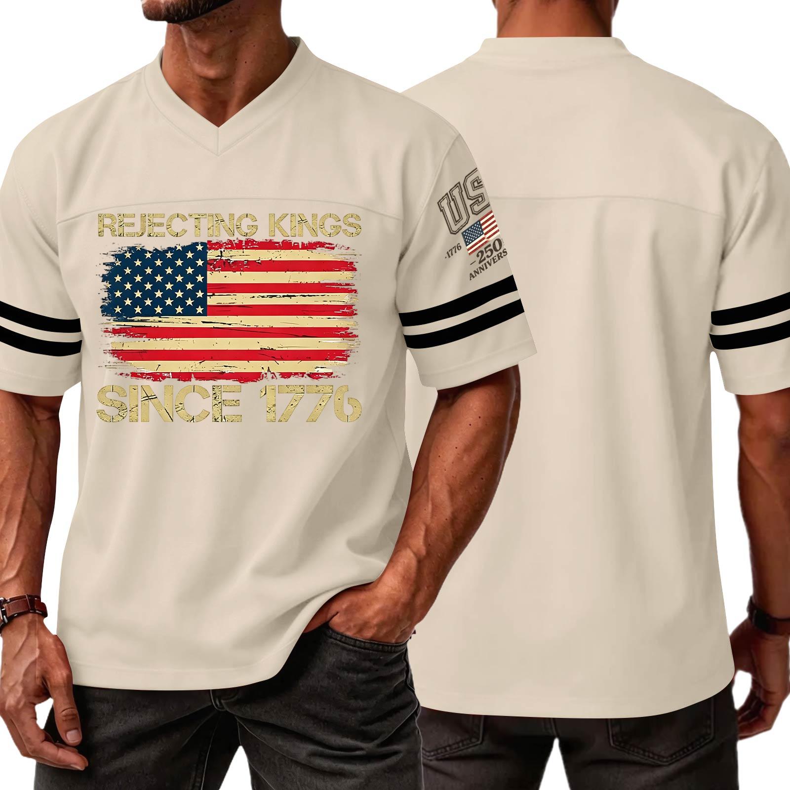 

Men s Casual V Neck Short Sleeve Sports T Shirt with Flag and Independence Day Print Suitable for Daily Wear and Outdoor Activities XL хакі
