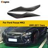 Carbon Fiber Headlight Decorative Covers Eyelid for Ford Focus 2009 - 2011 MK2 Fiber Glass Primer Car Front Lamp Eyebrow Sticker