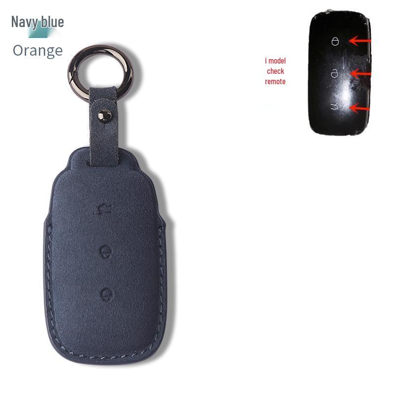 Prémiové semišové a kožené pouzdro na klíče Geely Galaxy L7 s přezkou pro muže a ženy