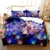 New 3D Digital Printed Games Genshin Impact Three-Piece Bedding Set With Winter Home Polyester Quilt Cover With Cartoon Pattern