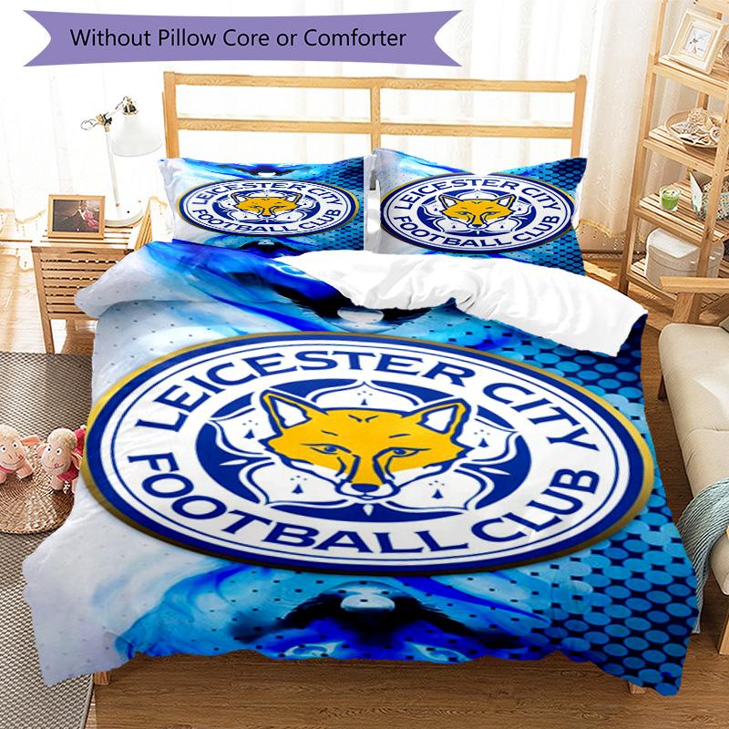 City Football Club Printed Pattern Duvet Cover Set – includes 1 duvet cover and 2 matching pillowcases Bedroom decor Christmas gifts