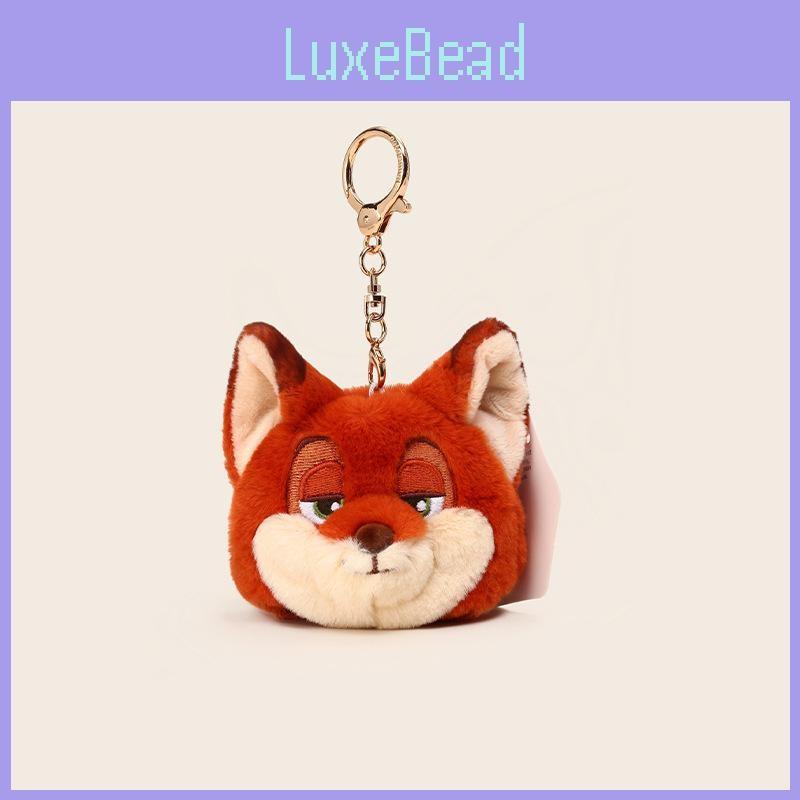 Soft Zootopia Plush Keychain Cute Cartoon Judy Nick Car Key Gifts Organizer