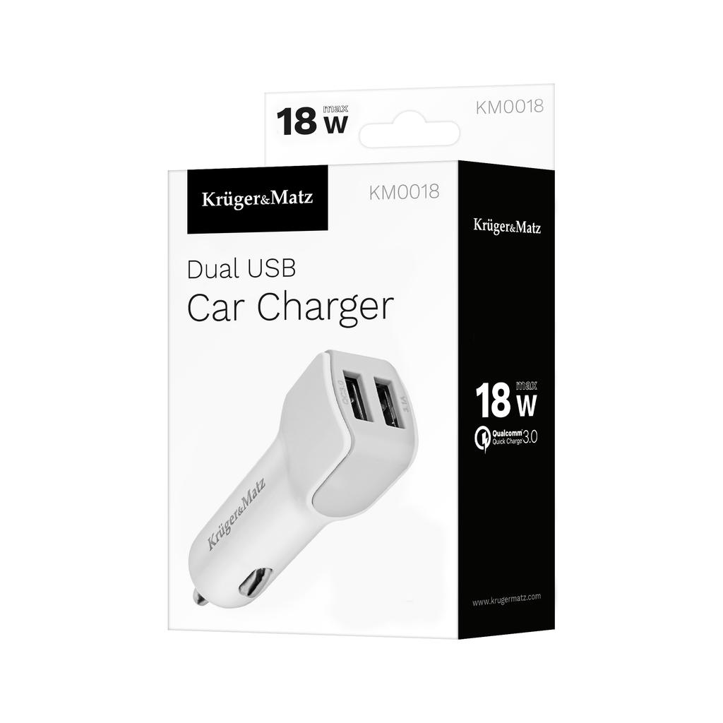 Kruger&Matz 2x USB 2.4A Car Charger
