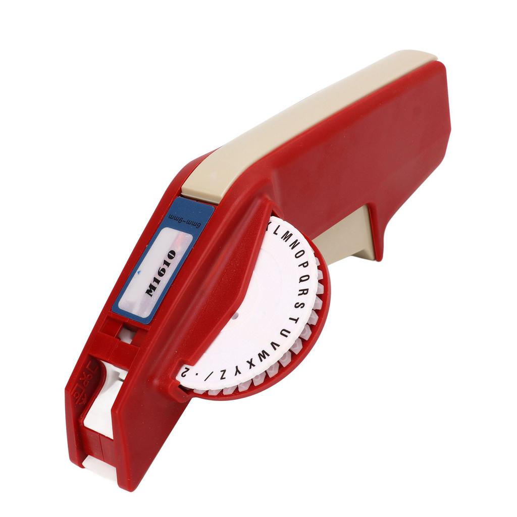Embossing Label Maker Clear Number Letter One Hand Operation Durable ABS Label Making Embosser for Label DIY Black