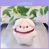 Cartoon Pig Cute Plush Toy Keychain In Pink And White Ideal For Backpack Decoration