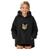 Kinder Mode Haustier Tasche Kapuzenpullover Sweatshirt für Jungen und Mädchen