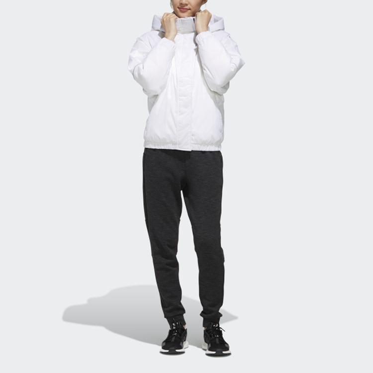 Adidas W Field Down PK Outdoor Warm Hooded Down Jacket Winter Women Jacket White EC7477