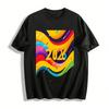 2026 New Year Themed Trendy Print Casual Unisex Long Sleeve T-Shirt Pure Cotton T-shirt