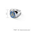 Anello Muratoreria in Acciaio Inossidabile per Uomo Stile Gioielli Punk Vintage