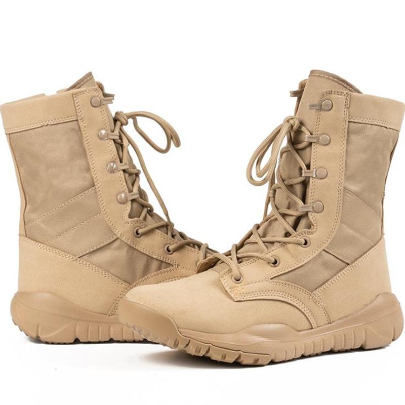 Fashion Autumn Breathable Men Women Army Boots Military Tactical Airsoft Paintball Boots Side Zipper Male Desert Combat Ankle Boots