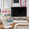 Clear Acrylic Reading Rest Desktop Tablet Support Holder Stable Multiple Angle Rotation for Home and Office Use