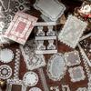 DIY Crafts Lace Theme A Sticker Book Removable Vintage Style DIY Stickers PET Stickers Scrapbooking