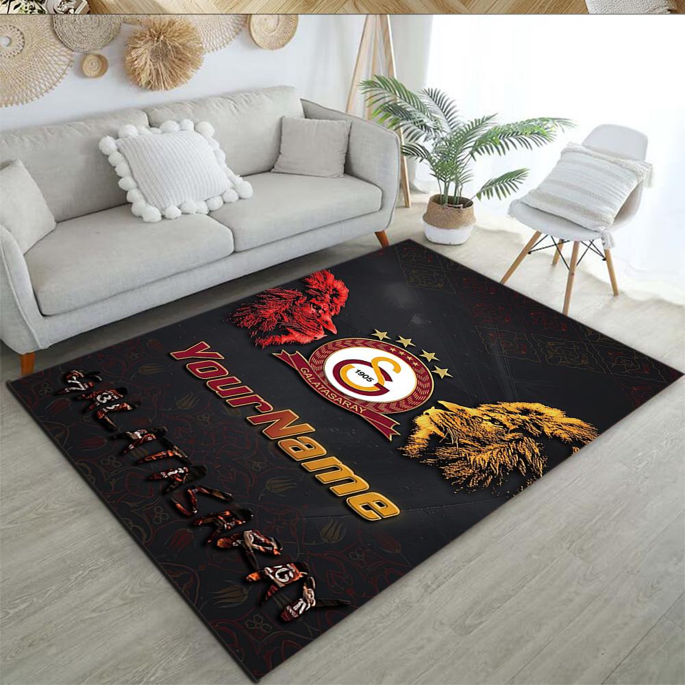Galatasaray Customize Your Name Area Rug Perfect For Hallway Foyer Decorate Room Study Room Antislip Rug Anime Office Decor