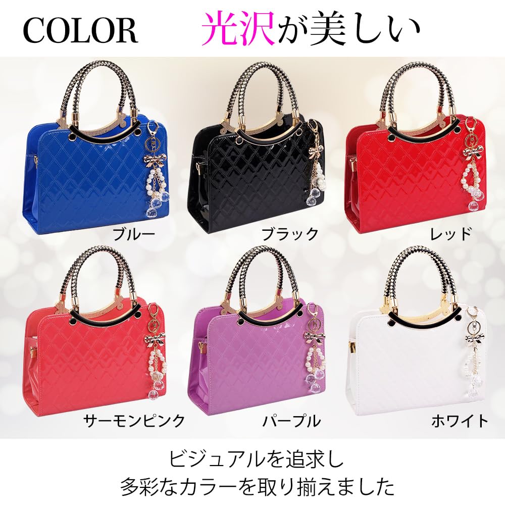 party shoulder bag for women [MIKA&MAYA] 2-way bag, handbag, (black)