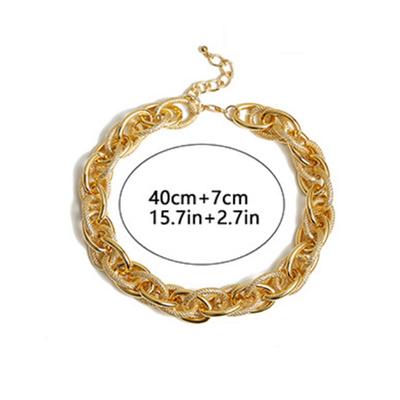 Náhrdelník Punk Choker límec Hip Hop Heavy metal Tlustý řetízkový náhrdelník Řetízkové dárky