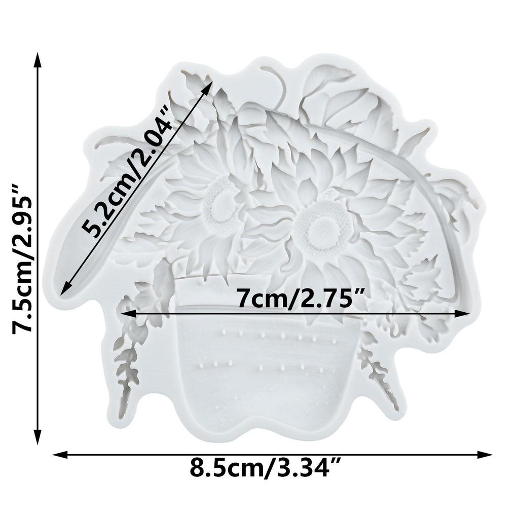 Sunflower Hat Silicone Mold Sunglasses Camera Fondant Molds Cake Decorating Tools Theme Cake Dessert Decorated Chocolate Candy Mold