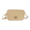 Prada 1BH196 Shoulder Bag Natural/beige Raffia/leather Women