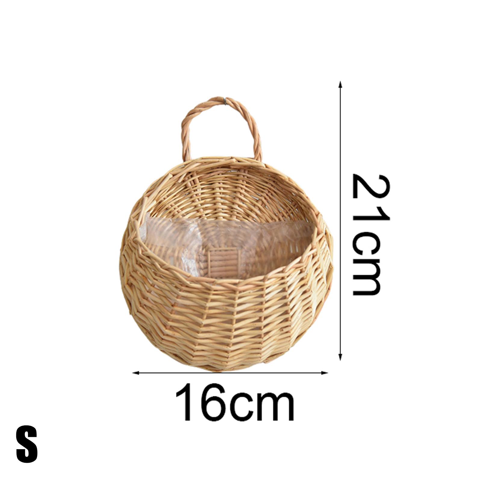 

1 комплект практичных держателей для горшечных растений, пасторальная цветочная корзина, дышащий цветочный ротанговый цветочный горшок, прочный