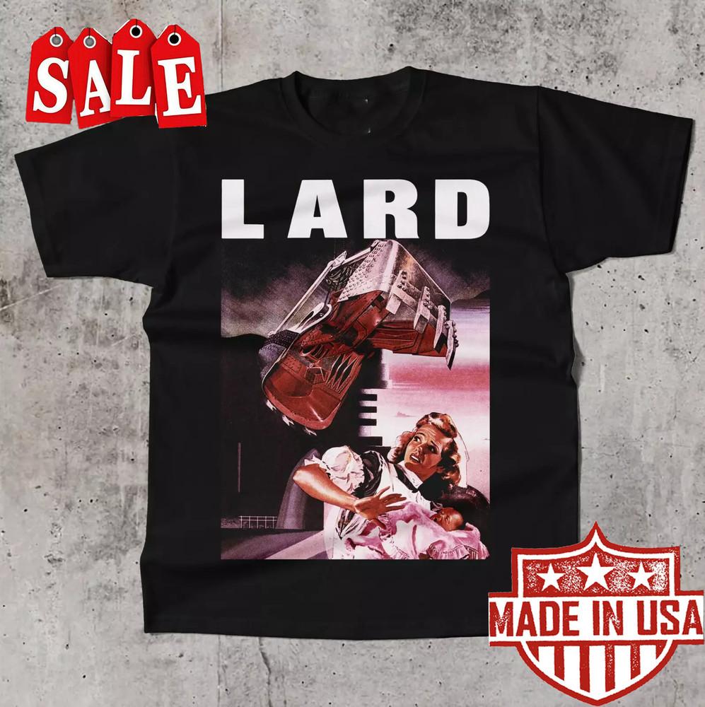 НОВАЯ Футболка LARD с коротким рукавом для мужчин и женщин, Черная, Все размеры, Унисекс XXXXL
