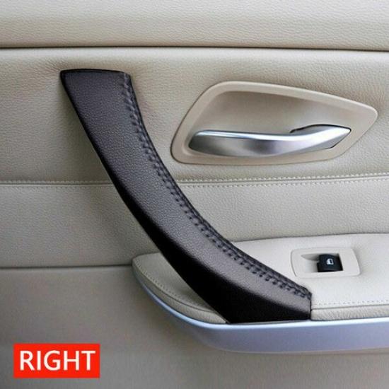 Inner Door Handle Cover Leather Trim For 3 Series BMW E90 E91 E93 05-12 LH/RH