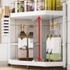 3-Tier Stainless Steel Kitchen Corner Storage Rack