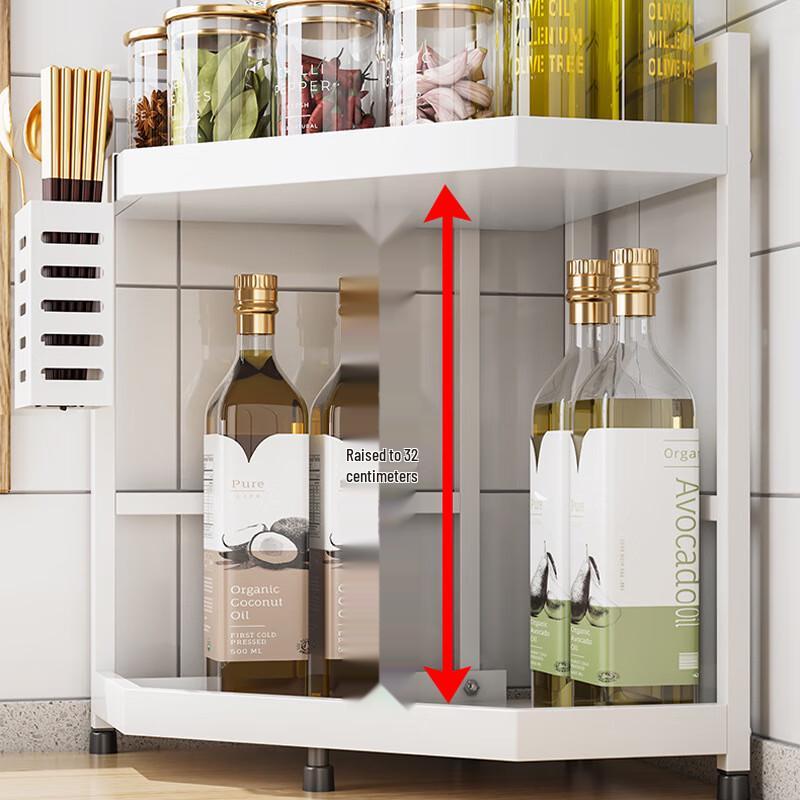 3-Tier Stainless Steel Kitchen Corner Storage Rack