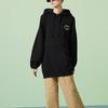 Sweatshirts Women's Black Hooded Moderate Regular 753595-XJFV9-1043
