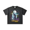 260 GSM Dubbel Garen 32 Count 100% Katoen Cyberpunk Edgerunners V1 Lucy Print Unisex Zwaar Katoen T-shirt