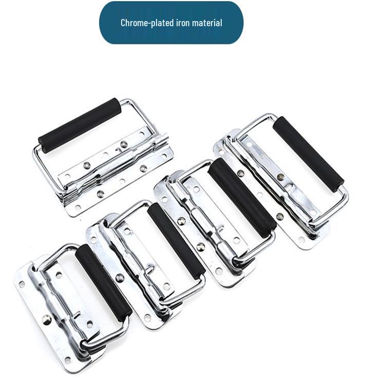 304 Stainless Steel Spring Loaded Folding Handle for Tool or Aluminum Cases