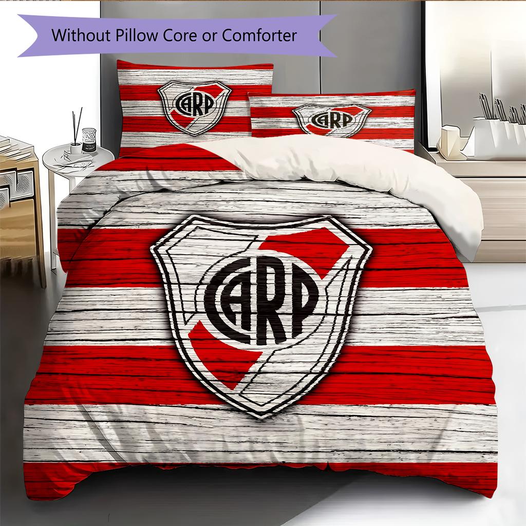River Plate Pattern Bedding Home Decoration Birthday Gift (1 * duvet cover + 2 * pillowcase, without core)