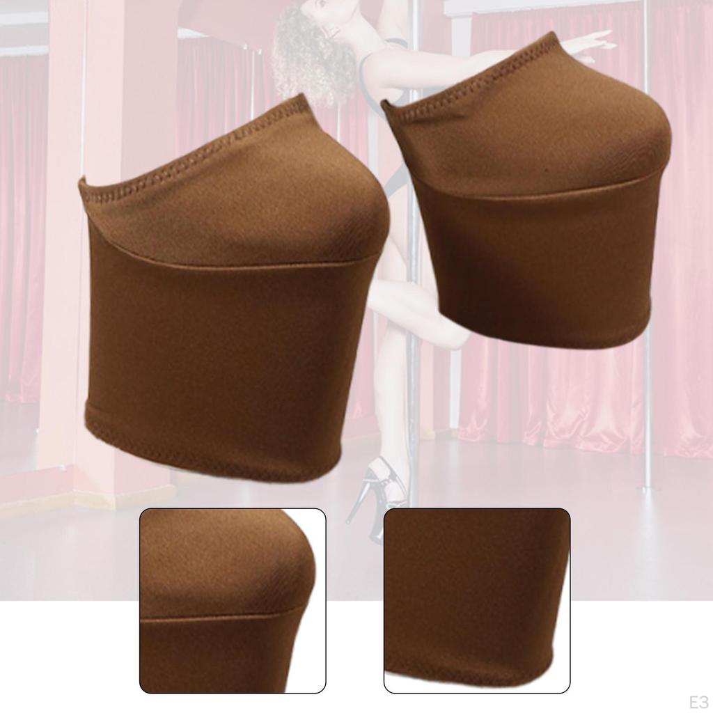 2 stycken Pole Dance-skoskydd Stilfulla Halkfria för 20 cm Klackar Enkel Installation