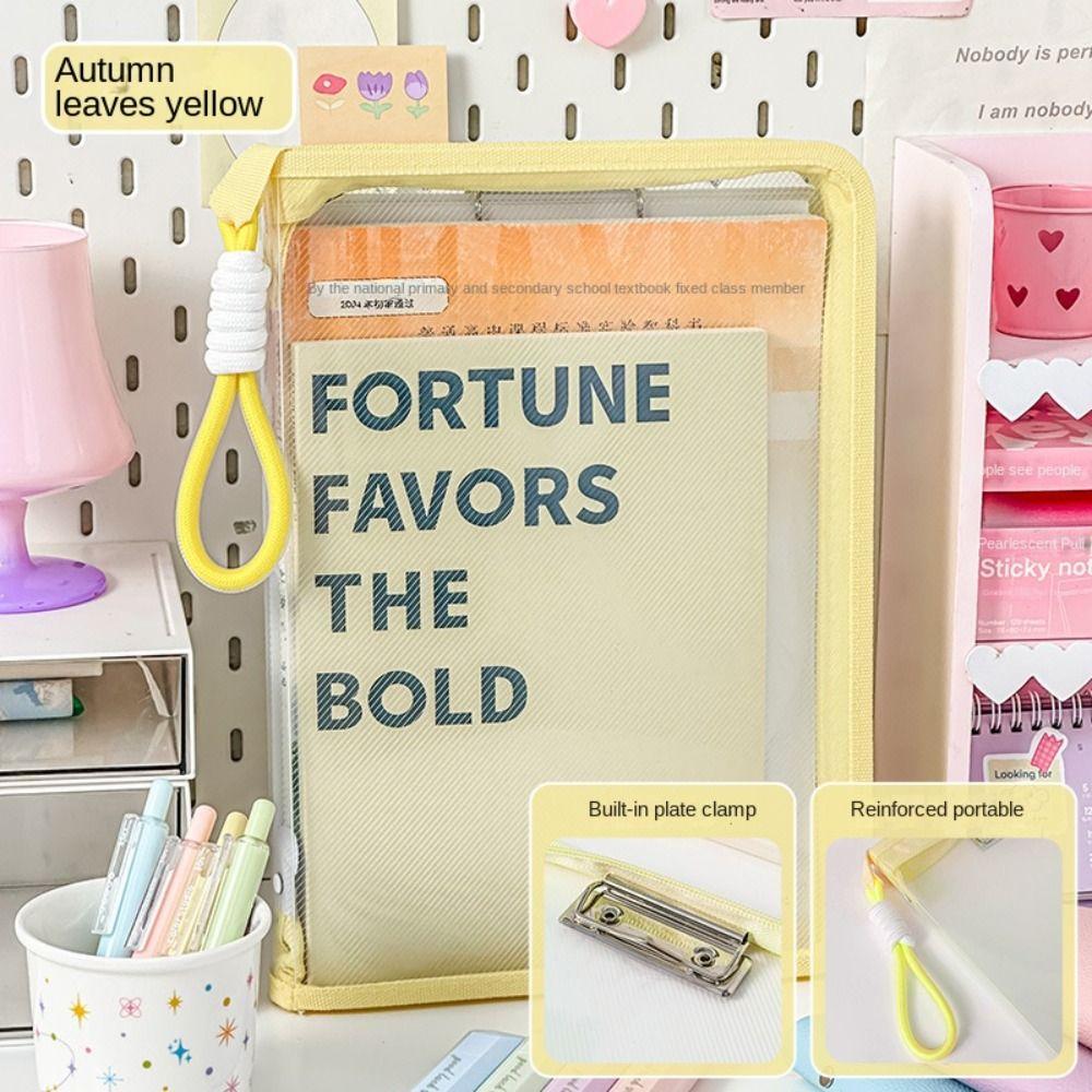 Writing Pad A4 File Pocket Large Capacity File Folder Bag Durable A4 Folder  School Office Supplies